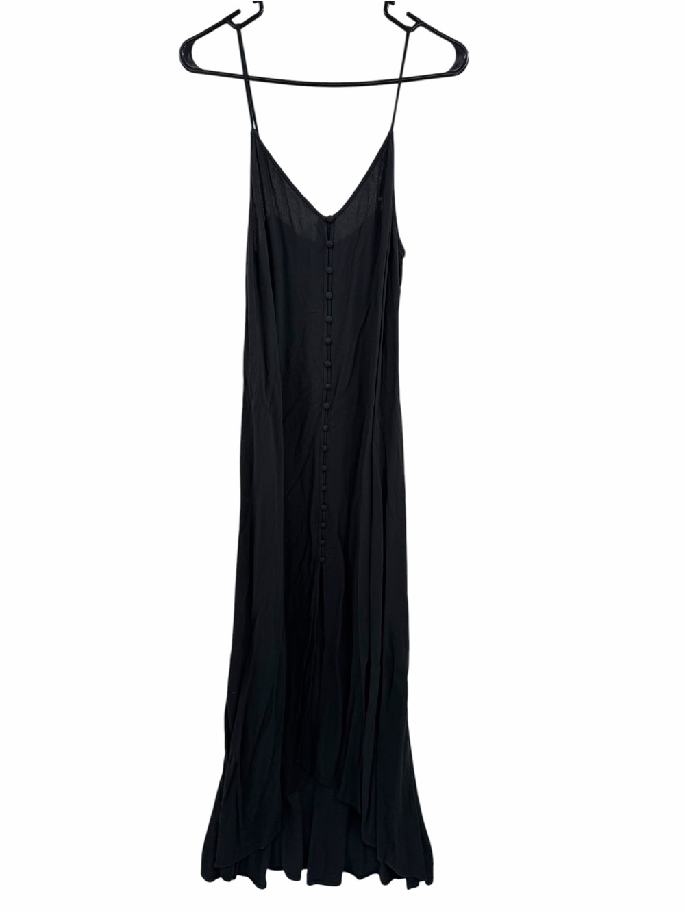 The Normal Brand Button Front Rayon Maxi Dress Size Medium LBD Closet staple